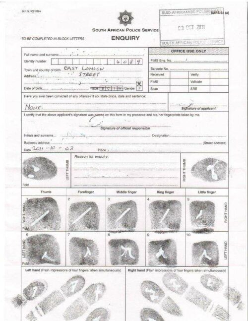 Police Clearance Certificates Collect Fingerprints And Deliver Police Police Clearance Certificates Collect Fingerprints And Deliver Police