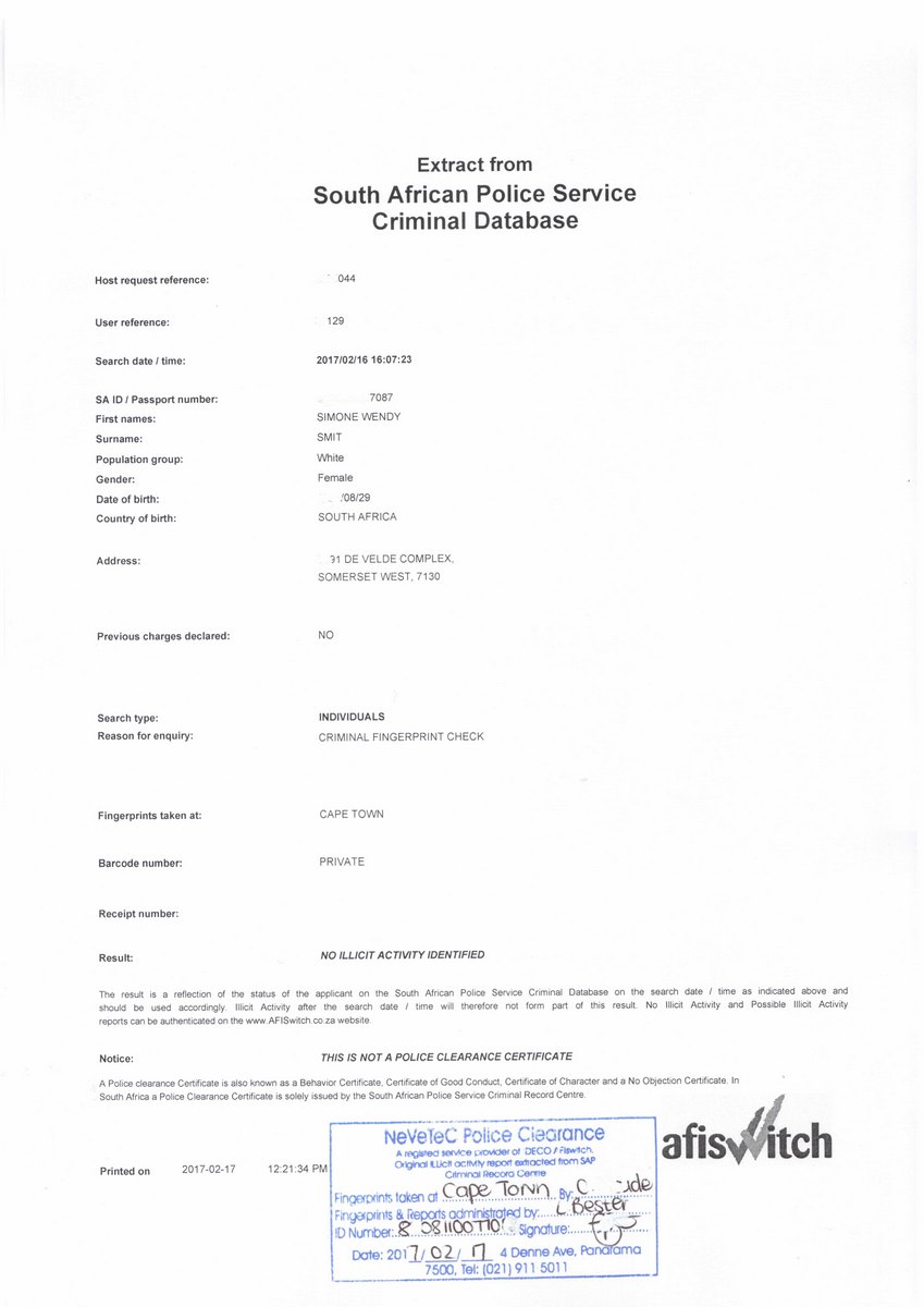 Criminal Clearance One Week Nevetec Police Clearance Criminal Clearance One Week Nevetec Police Clearance